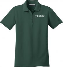 Port Authority Ladies Stain Resistant Polo, Dark Green